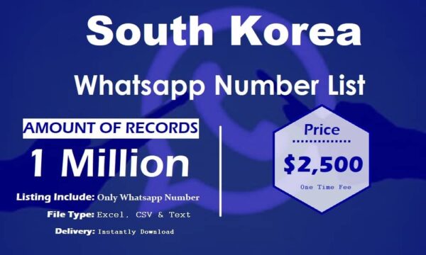 South Korea WhatsApp Marketing Data 3 Million