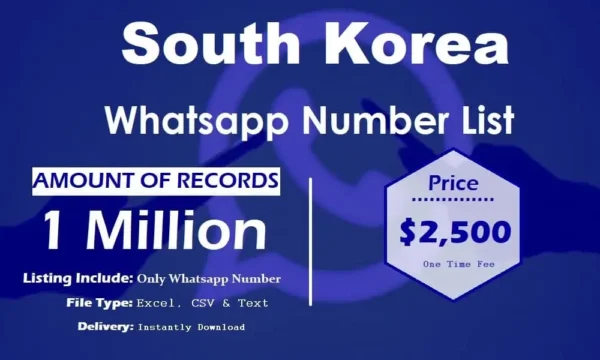 South Korea WhatsApp Marketing Data 50K