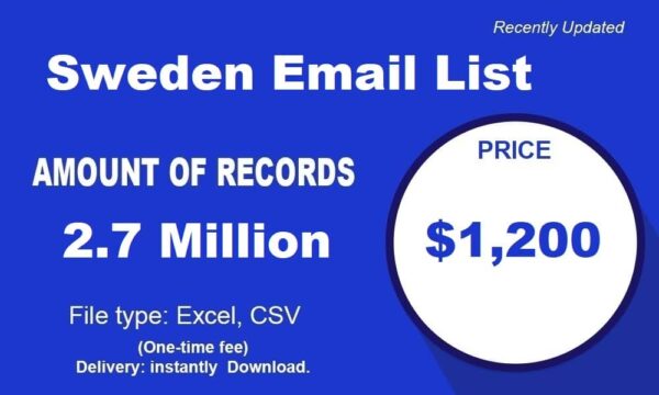 Sweden Email Marketing Data