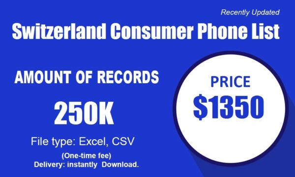 Switzerland Consumer Phone Marketing Data