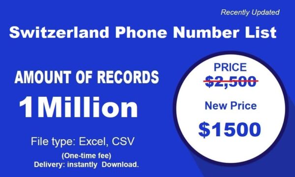 1 Million Full Switzerland Phone Marketing Data