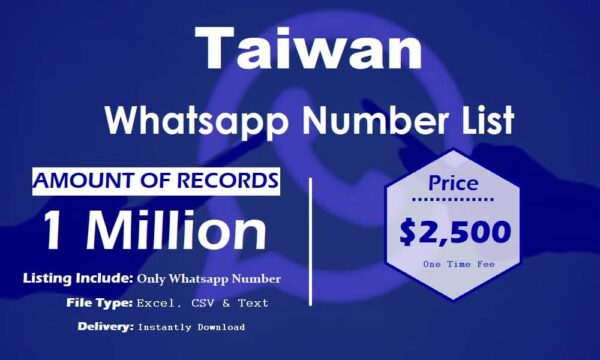 Taiwan WhatsApp Marketing Data 3 Million