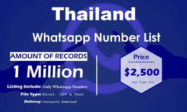 Thailand WhatsApp Marketing Data 50K