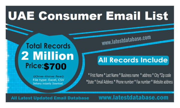 UAE Email Marketing Data