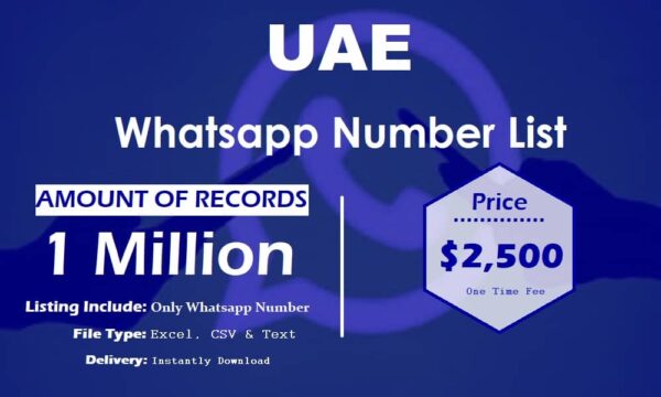 UAE WhatsApp Marketing Data 500K