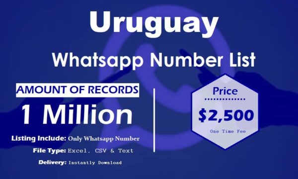 Uruguay WhatsApp Marketing Data 3 Million