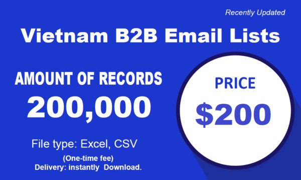 Vietnam Email Marketing Data