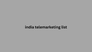 india telemarketing list 