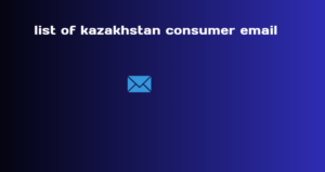 list of kazakhstan consumer email