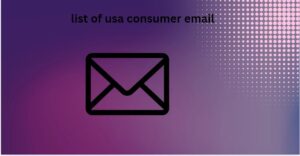 list of usa consumer email